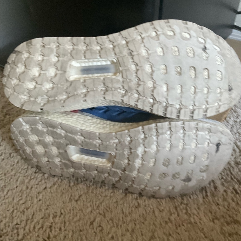Adidas Ultraboost 19 Men Size 11.5 Running Sneaker Shoes Blue White EF1340 - Picture 3 of 8